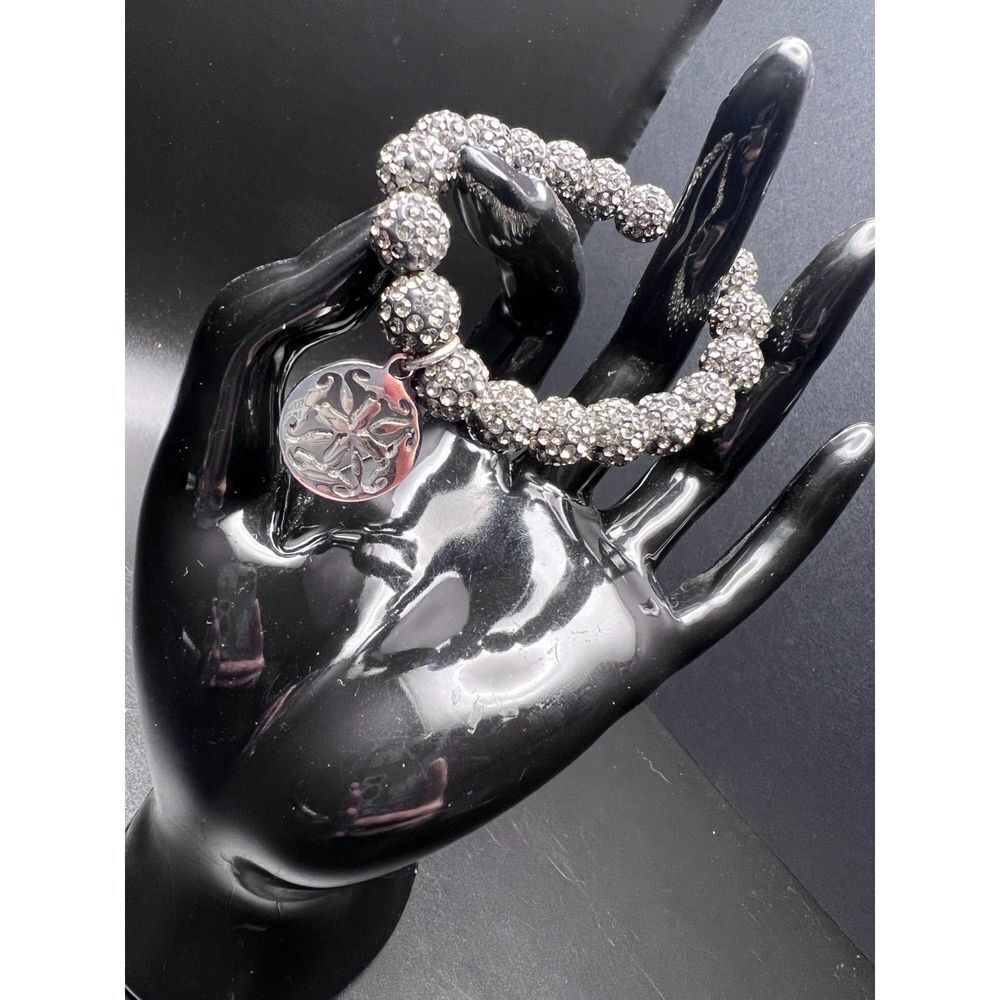 Rustic Cuff Disco Bead Stretch Bracelet